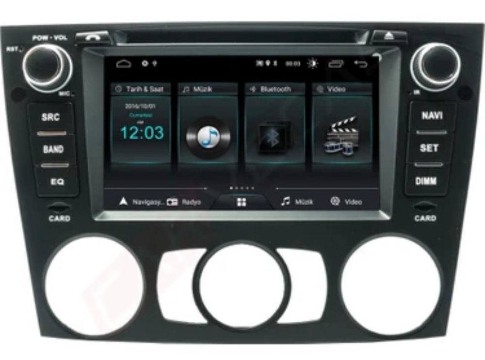 BMW E90 ORJİNAL GÖRÜNÜMLÜ CİHAZI KABLOSUZ CARPLAY MANUEL KLİMA