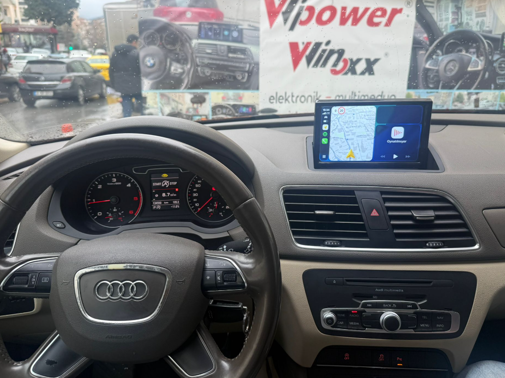 Audi Q3 ORJİNAL GÖRÜNÜMLÜ CİHAZI ANDROİD CARPLAY 4 RAM 64