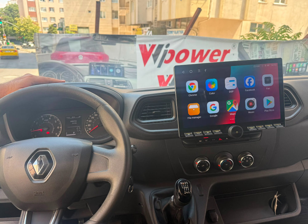 RENAULT MASTER 2010,2024, 13,İNÇ ANDROİD MULTİMEDYA CARPLAY