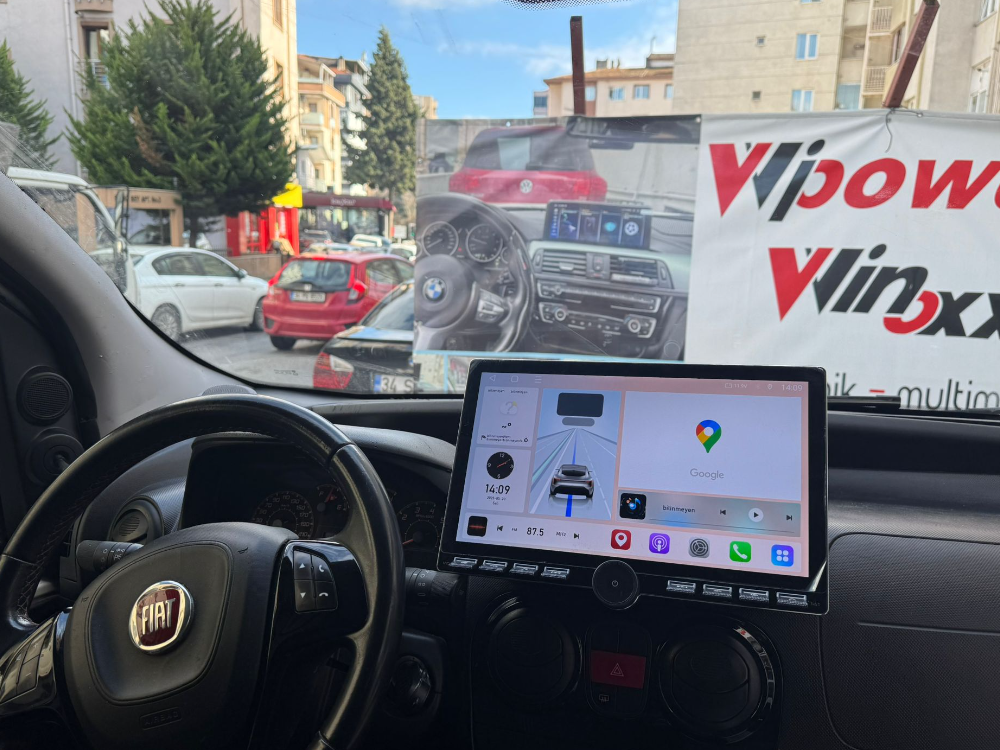 FiAT FİORINO 13 İNÇ NEW ANDROİD CİHAZI CARPLAY