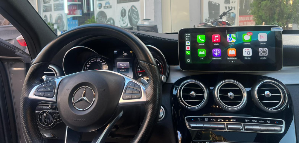 MERCEDES W205 C180 C200 ANDROİD MULTİMEDYA CARPLAY 8 RAM CARPLAY