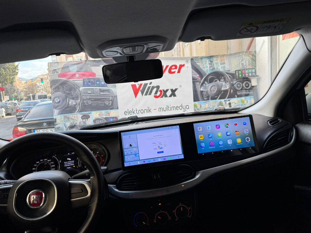 FİAT EGEA YOLCU EKRAN 20 İNÇ MODELİ MULTİMEDYA CARPLAY