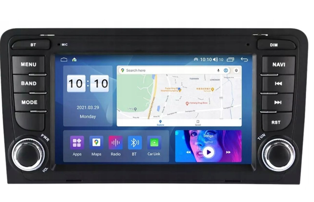 AUDİ A3 ORJİNAL GÖRÜNÜMLÜ CİHAZI 6/128CARPLAY